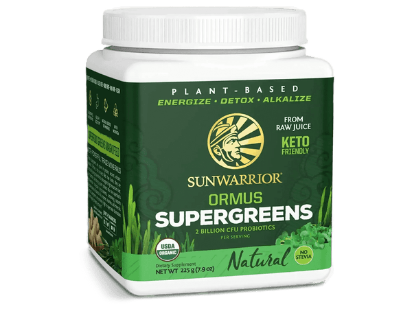 Ormus SuperGreens from Sunwarrior. 225g