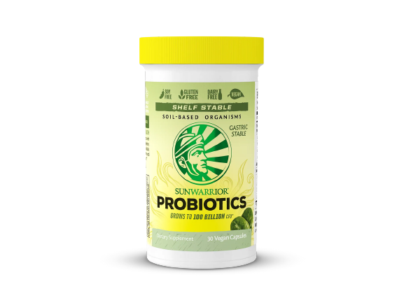Probiotics Sunwarrior  Plant Grows to 100 Billion CFU,30 Caps