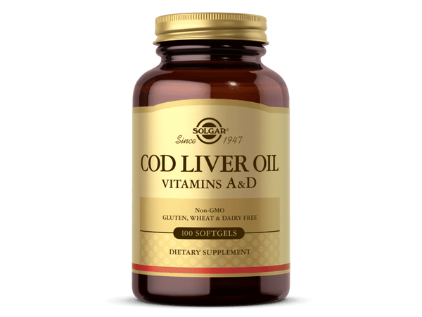COD LIVER OIL SOFTGELS (VITAMIN A & D SUPPLEMENT) SOLGAR.