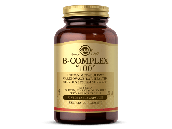 HALAL SOLGAR B-COMPLEX “100” VEGETABLE CAPSULES