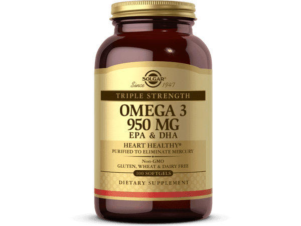 OMEGA-3 950 MG SOFTGELS TRIPLE STRENGTH SOLGAR