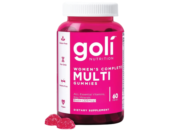 Goli® Women’s Multivitamin Gummies - 60 Count - All 13 Essential Vitamins, and Key Minerals - Kosher, Gluten-Free, Vegan, and Non-GMO.