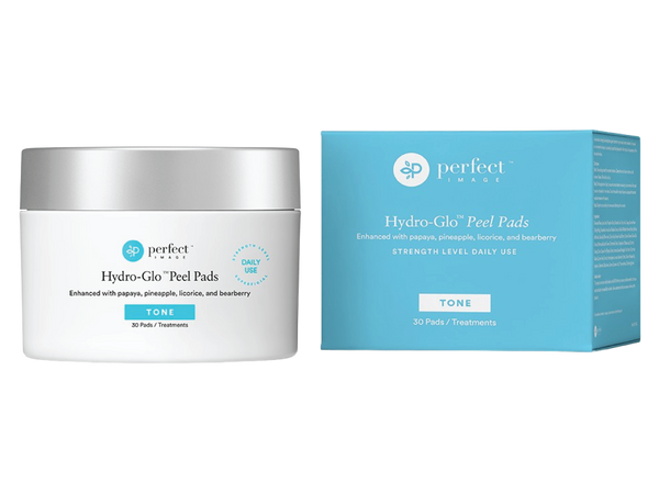 Hydro-GloTM Peel Pads 10% Enhanced with papaya, pineapple licorice and bearberry - pH 3.5+