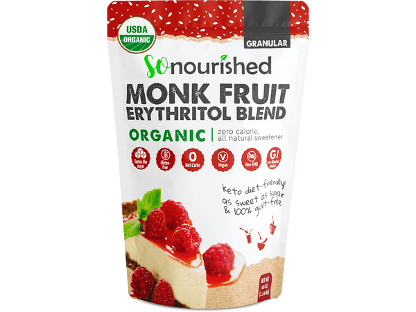 Sonourished Monk fruit with Erythritol Organic and non Organic